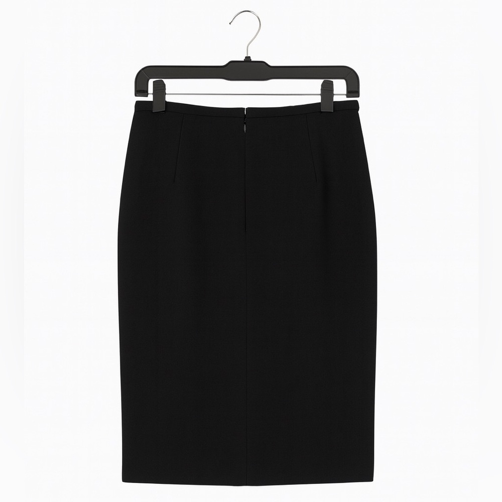 Worthington Black Cutout Pencil Skirt 14W | Stretch Midi Career Workwear Office - Picture 2 of 2
